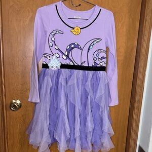 Disney Villains Girls Purple Ursula The Little Mermaid Party Dress - XL (14) NEW